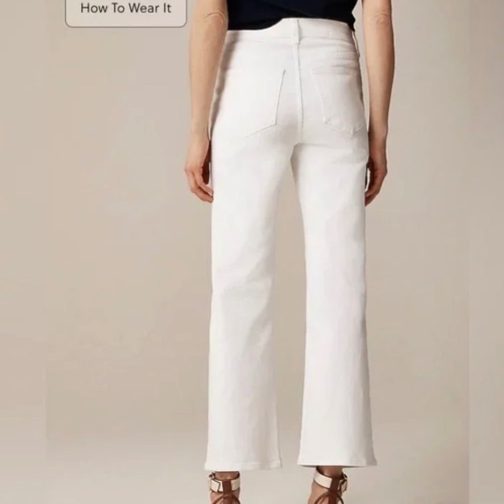 J Crew High Rise Kick Out Jeans White Size 26 Tall - Picture 2 of 6